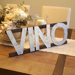 Wine (Vino) Wooden Sign